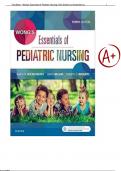 Test Bank For Wong's Essentials of Pediatric Nursing 10th Edition: 9780323353168/ All Chapter 1-30 /Complete A+ Guide 