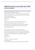DSM-5 Scenarios exam 2023 with 100% correct answer