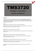 TMS3720 Assignment 13 (Year Module) - Due 3 October 2023 