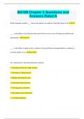 BA109 Chapter 2 Questions and Answers Rated A