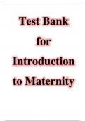 Test Bank For Introduction to Maternity and Pediatric Nursing 7th Edition Latest Review 2023 Practice Questions and Answers, 100% Correct with  Explanations, Highly Recommended, Download to Score A+
