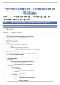 Uitgebreide samenvatting VVS + oefencolleges (Vennootschappen, verenigingen en stichtingen) UA