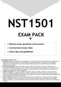 NST1501 EXAM PACK 2023 - DISTINCTION GUARANTEED