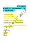  ATIComp Predictor2019Questions AndAnswers   gastricph-ANSWER-1.5-4 carpal tunnel -ANSWER-weakness/discomfort expected for months after reportincrease inpainimmediately tube feeds -ANSWER-change tubing/bag Q 24 hours changesterile dressing Q48-72hours tub
