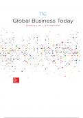 Global Business Today  11Th Ed by Charles Hill  - Test Bank