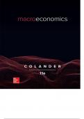  Macroeconomics 11th Ed by David Colander  - Test Bank