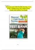 Test bank Maternal and Child Health Nursing: Care of the Childbearing and Childrearing Family 8th Edition