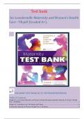                          Test bank  for Lowdermilk-Maternity and Women's Health Care - TB.pdf {Graded A+}.