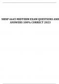 NRNP 6645 MIDTERM EXAM QUESTIONS AND ANSWERS 100% CORRECT 2023