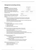 Intermedia Management Accounting summary of lectures and cases