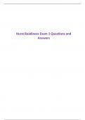 Hurst Readiness Exam 3 Questions and Answers