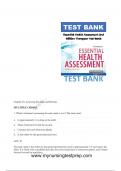 Essential Health Assessment 2nd Edition Thompson Test Bank Chapter 20. Assessing the Anus and Rectum