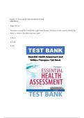 Essential Health Assessment 2nd Edition Thompson Test Bank Chapter 16. Assessing the Musculoskeletal System