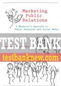 Test Bank For Marketing Public Relations 1st Edition All Chapters - 9780136082996