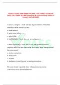 ATI MATERNAL NEWBORN NUR 412 PROCTORED TESTBANK 2022/2023 EXAM REVIEW Questions & Answers Study Guide A+ Grade | 100% SOLVED