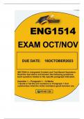 ENG1514 OCT -NOV 2023 EXAM(48 HRS)