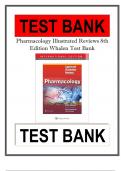 Pharmacology Illustrated Reviews 8th Edition Whalen Test Bank