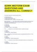 SOWK MIDTERM EXAM QUESTIONS AND ANSWERS ALL CORRECT