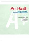 Med-Math Dosage- Calculation, Preparation-&-Administration SeventhEdition 7th