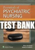 Test Bank For Essentials of Psychiatric Nursing 2nd Edition By Mary Ann Boyd, Rebecca Ann Luebbert||ISBN NO-10,197513981X||ISBN NO-13,978-1975139810||All Chapters.