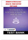 Women’s Gynecologic  Health, Third Edition  Test Bank KERRI D