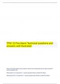 TFM 12 Fire Alarm Technical questions and answers well illustrated.