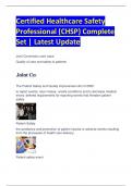 Certified Professional in Patient Safety / CPPS  ALL Combined