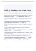 NATE Air Conditioning and Heat Pump Exam 2023