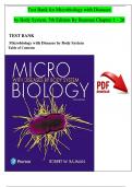 Microbiology with Diseases by Taxonomy, 6th Edition TEST BANK (Bauman)| Complete Chapter's 1 - 27 | 100 % Verified