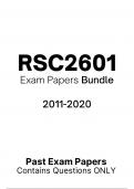 RSC2601 EXAM PACK