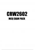 CRW2602 MCQ EXAM PACK 2023