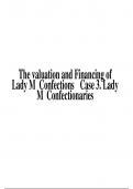 The valuation and Financing of Lady M Confections Case 3. Lady M Confectionaries