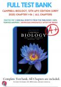 Test Bank for Campbell Biology 12th Edition / All Chapters 1-56 / 9780135188743 / All Chapters with Answers and Rationals
