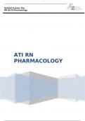 ATI RN PHARMACOLOGY DETAILED ANSWER KEY | QUESTIONS & ANSWERS (Graded A+) | 100% REVIEWED 2023