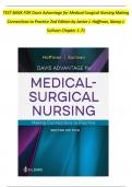 TEST BANK FOR Davis Advantage for Medical-Surgical Nursing Making Connections to Practice 2nd Edition by Janice J. Hoffman, Nancy J. Sullivan Chapter 1 - 71  | Complete Guide Newest Version