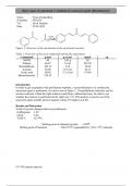 Organic chemistry practical report 1 synthesis of a sunscreen agent dibenzalacetone
