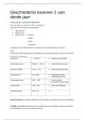  Samenvatting schema Geschiedenis examen 1 (2u)