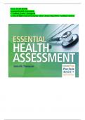 TEST BANK Essential Health Assessment 1 st Edition; Janice Thompson A+ RATED||Download Instantly After Check Out|| 100% Verified Answers