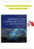 TEST BANK For Business Data Communications and Networking, 14th Edition by FitzGerald, Dennis, Durcikova | Verified Chapter's 1 - 12 | Complete