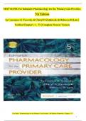 TEST BANK For Edmunds' Pharmacology for the Primary Care Provider, 5th Edition by Constance G Visovsky | Verified Chapters 1 - 73 | Complete Newest Version