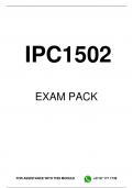 IPC1502 MCQ EXAM PACK 2024