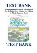 Test Bank for Introduction to Diagnostic Microbiology for the Laboratory Sciences 2nd Edition By Maria Dannessa Delost ISBN 9781284199734 Chapters 1-24 |Complete Guide A+