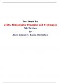 Test Bank for Dental Radiography Principles and Techniques, 5th Edition by Joen Iannucci, Laura Howerton 
