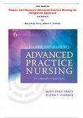 Test Bank for Hamric and Hanson's Advanced Practice Nursing An Integrative Approach 6th Edition by Mary Fran Tracy, Eileen T. O'Grady |All Chapters, Complete Q & A, Latest|