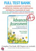 Test Bank for Advanced Assessment 4th Edition Interpreting Findings and Formulating Differential Diagnoses By Mary Jo Goolsby; Laurie Grubbs | 9780803668942 | Chapter 1-22 | All Chapters with Answers and Rationals