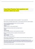 Hosa Bowl Practice Test questions and answers latest top score