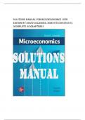 SOLUTIONS MANUAL for Microeconomics 12th Edition by David Colander.