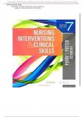 TEST BANK FOR NURSING INTERVENTIONS AND CLINICAL SKILLS 7TH EDITION (POTTER'S-2023)Graded A+
