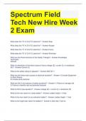 Spectrum Field Tech New Hire Week 2 Exam