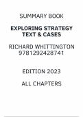 Summary Exploring Strategy Whittington - Edition 2022 - 9781292428741 - All chapters